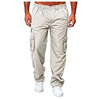 Cargo Pants for Men Sweatpants Low Rise Pants Button Multi-Pocket Pant Workt Tactical Pants Jogger Pants