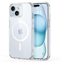 ESR for iPhone 15 Plus Case, Compatible with MagSafe, Military-Grade Protection, Yellowing Resistant, Scratch-Resistant Back, Magnetic Phone Case for iPhone 15 Plus, Classic Series, Clear