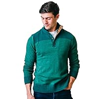 Hope & Henry Men's Long Sleeve Mock Neck Sweater