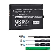 Batmax 1300mAh CTR-003 Battery for Nintendo 3DS 2DS Game Console