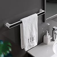 Towel Rack Wall Mounted Towel Bar Suction Cup Storage Rack Single Pole Kitchen and Bathroom Dual-Purpose Hanging Cloth Does not Occupy The Countertop,B,46.5in