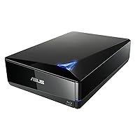 ASUS Powerful Blu-ray Drive with 16x Writing Speed and USB 3.0 for Both Mac/PC Optical Drive BW-16D1X-U