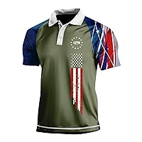 Mens Clothing USA Shirt Polo Shirts Short Sleeve Button Down Golf Polo Shirts Fashion Summer T Shirt Slim Fit