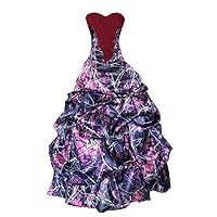 Camo Pick-ups Country Wedding Bridal Dresses Quinceanera Ball Prom Gown