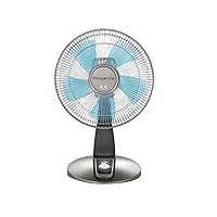 Rowenta Turbo Silence Table Fan 18 Inches Ultra Quiet Fan Oscillating, Portable, 4 Speeds, Manual Turn Dial, Indoor VU2531