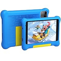 Tablet for Kids, 7 inch Android 12 Kids Tablet 2GB RAM + 32GB ROM, HD Display, Quad Core, 128GB Expansion, Dual Camera, Wi-Fi Tablet for Children (Blue)