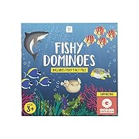 Talking Tables Kids Dominoes Game with Fish Theme | 28 Piece Set for Children with Ocean Fact File (FISH-DOMINOES)