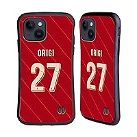 Officially Licensed Liverpool Football Club Divock Origi 2021/22 Players Home Kit 2nd Group Hybrid Case Compatible with Apple iPhone 15