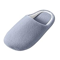 Women'S House Shoes, Cotton Home Slippers Soft Plush Fleece Slip On House Slippers For Girls Indoor Outdoor Shoes