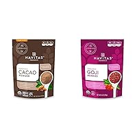 Navitas Organics Cacao Powder and Goji Berries Bundle