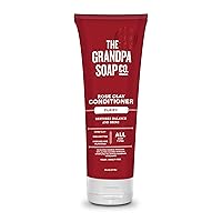 Grandpa's The Soap Company Purifying Rose Clay Conditioner - Lift Impurities While Nourishing Hair, With Rose Clay, Shea Butter & Avocado Oil, Vegan, Sulfates and Parabens Free, 8 Fl Oz