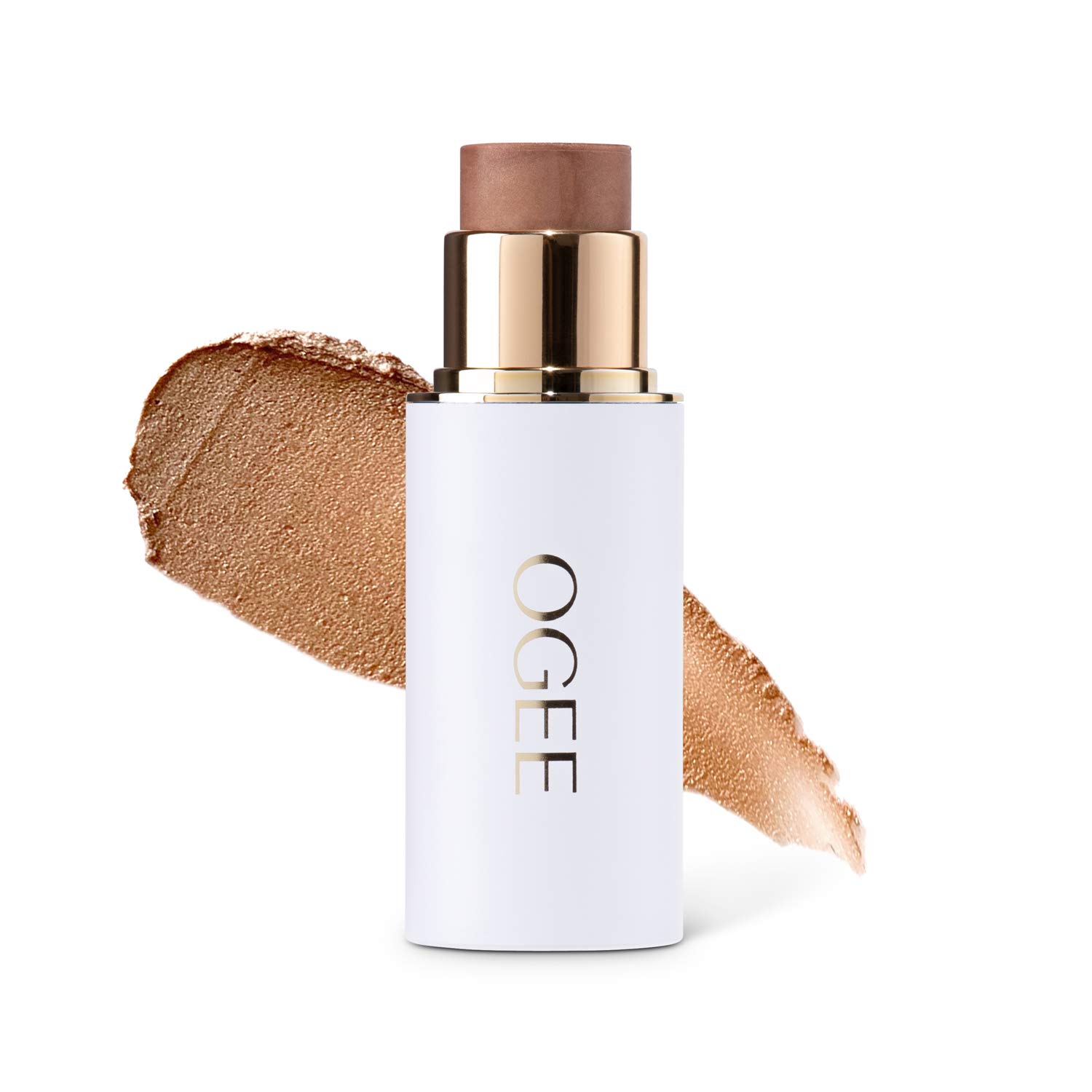 Ogee Sculpted Face Stick (AMBER - SUN KISSED BRONZE) Certified Organic Multi-Use Bronzer or Highlighter Glow Makeup Stick