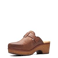 Clarks Women's Paizlee Nora Clog, Tan Suede, 11