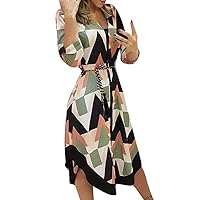 COTECRAM 2023 Plus Size Dress for Women Casual Long Sleeve Summer Maxi Dresses Long Button Down Shirt Dress Boho Beach Dress Spring Dress for Women 2023(B Green,Large)