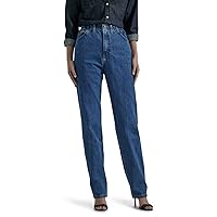 Women's Relaxed-fit Side Elastic Tapered-leg Jean