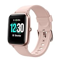 Fitpolo Fitness Tracker with Heart Rate Monitor, Smart Watch 1.3 inches Color Touch Screen IP68 Waterproof Step Calorie Counter Sleep Monitoring Pedometer Watches Activity Tracker for Women Men Kids