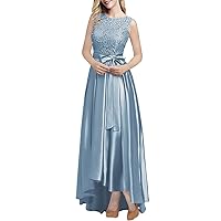 A-line Elegant Mother of The Bride Dress Bateau Sleeveless Ankle Length Wedding Guest Dress with 2024