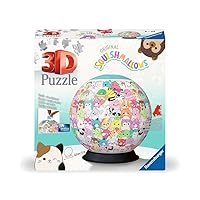 Ravensburger 3D Puzzle 11583 Puzzle Ball Squishmallows Puzzle Ball Made of Three-Dimensional Shaped Puzzle Pieces Gift Idea for Adults and Children from 6 Years