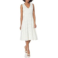 Tommy Hilfiger Women's Sleeveless Retro Daisy Lace Flare Dress