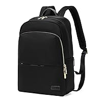 Slim Lightweight Laptop Backpack for Women, Fit for 14 inches Laptop, Water-resistant Travel Backpack, Black