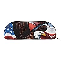 Eagle With Usa Flag Print Cosmetic Bags For Women,Receive Bag Makeup Bag Travel Storage Bag Toiletry Bags Pencil Case