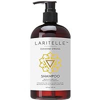 Organic Anti-Thinning Shampoo Diamond Strong | RECOMMENDED BY DERMATOLOGISTS for Hair Loss Prevention | Strengthening, Follicle Stimulating | Argan, Rosemary, Lemongrass, Ginger & Cedarwood