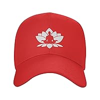 Buddha Meditation Flower Hat Funny Sandwich Visor Baseball Cap Adjustable Dad Hat Men Women