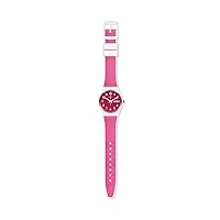 Swatch Unisex Analogue Quartz Watch with Plastic Strap GW713, Pink, Strap.