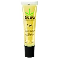 HEMPZ Herbal Ultra Moisturizing Lip Balm - Lip Treatment for Dry Cracked Lips, Provides Hydration and Nourishment for Men and Women - Premium, 100% Pure Natural Hemp Seed Oil - .44 oz