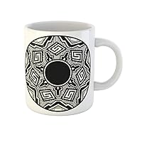 Coffee Mug Abstract Traditional Acoma Pottery Painting American Arizona Crafts Drawing 11 Oz Ceramic Tea Cup Mugs Best Gift Or Souvenir For Family Friends Coworkers