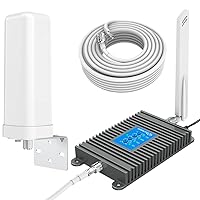 Home 5G Phone Booster for All US Carriers AT&T, Verizon, Straight Talk Cell Phone Signal Booster, Boosts 5G,4G LTE,3G and 2G, Omni-Directional Antenna Kits, Covers up to 4,000 sq.ft, FCC Approved