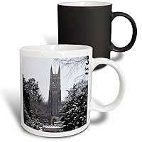 3dRose Duke University Chapel, Durham, Magic Transforming Mug, 11-Ounce