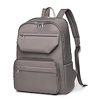 Backpack Laptop 14 Inch for Women Work Travel Business College Backpack Water Resistant Lightweight Daypack (Grey)