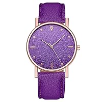 Color Watch for Women, Gierzijia Ladies Starry Sky Leather Band Quartz Analog Watch, Gift for Mother, Wife and Friends