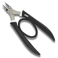 ANEX Side Cutting Pliers for Jewelry Making, Professional Jewlery Side Cutter, Heavy Duty Micro Wire Cutting Tool, Black, Made in Japan
