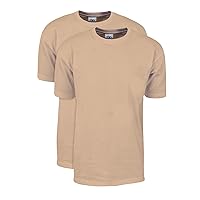 Shaka Wear Men's T Shirt – 2 Pack 7 oz Max Heavyweight Cotton Short Sleeve Crewneck Tee Top Tshirts Regular Big Size S-7XL