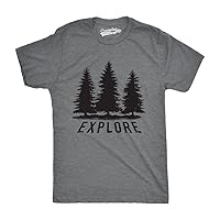 Mens Explore Pine Trees Outdoor Adventure Cool T Shirt