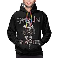 Anime Manga Goblin Slayer Hoodie Mens Casual Tops Long Sleeves Sweatshirt Pullover Hooded