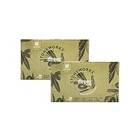Grab Green Stoneworks Dryer Sheets, 160 Sheets, Olive Leaf Scent, Plant and Mineral Based, Softens Fabrics, Reduces Static-Cling and Wrinkles, Freshens Clothing