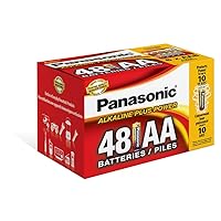 Panasonic Energy Corporation LR6PA/48PC Alkaline Plus Power AA Alkaline Battery, 48 Pack