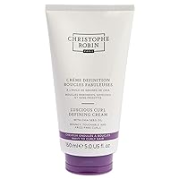 Christophe Robin Luscious Curl Defining Cream With Chia Seed Oil for Wavy to Softly Curled Hair 5 fl. oz