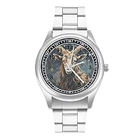 Aries Constellation Watch Fashion Simple Wrist Watch Analog Quartz Unisex Watch for Father