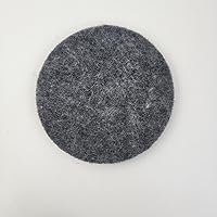 Felt Cup Mat Simple Solid Color Round Coffee Cup pad Tea Cup pad Restaurant Home Insulation Anti-hot pad-Sesame Black