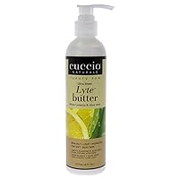 Cuccio Naturale Lyte Ultra-Sheer Body Butter - Replenishing Scented Moisturizer Cream - Deep Hydration To Repair Dry Skin - All Natural, Cruelty-Free Formula - White Limetta And Aloe Vera - 8 Oz