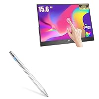 BoxWave Stylus Pen Compatible with Kenowa HD15.6-Touch-DZJ-K-CNC (15.6 in) - AccuPoint Active Stylus, Electronic Stylus with Ultra Fine Tip - Metallic Silver