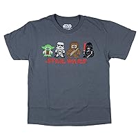 Star Wars Boy's Pixel Video Game Characters T-Shirt