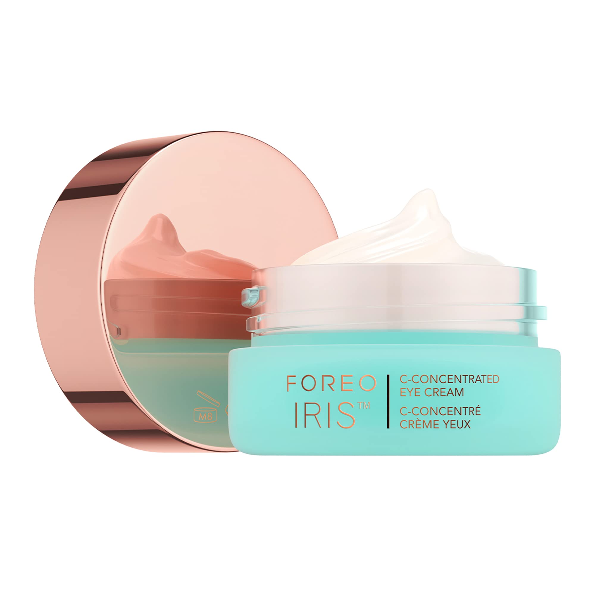FOREO IRIS C-Concentrated Brightening Eye Cream for Dark Circles and Puffiness - Under Eye Brightener - Hyaluronic Acid - Antioxidant - Vegan - Travel Size - All Skin Types - 0.5 oz