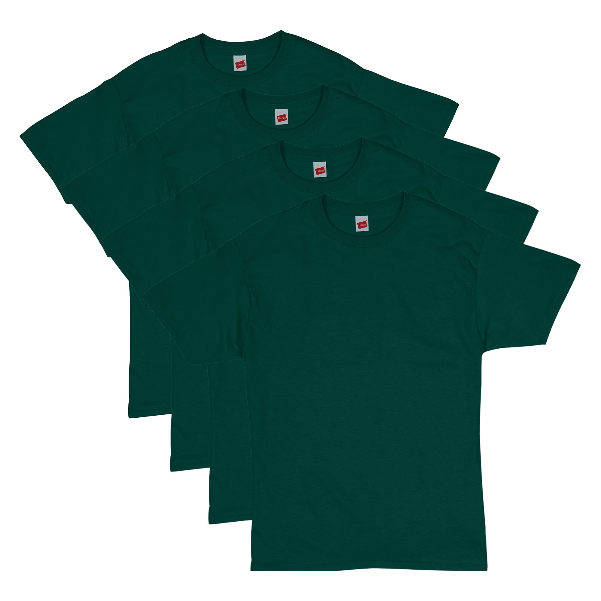Hanes Men's Essentials T-shirt Pack, Crewneck Cotton T-shirts for Men, 4 Or 6 Pack Available