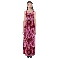 CowCow Womens Casual Long Dress Tie Dye Watercolor Boho Summer Empire Waist Maxi Dress, XS-5XL