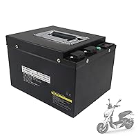 60V 15Ah Electric Bike Motorcycle Lithium-Ion Battery Pack, with 67.2V 2A Charger Built-in BMS Protection Board, for 500W-1500W Motor Kit